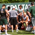 Abe Myers ’18 ILB at Michigan State Elite Football Camp 2017